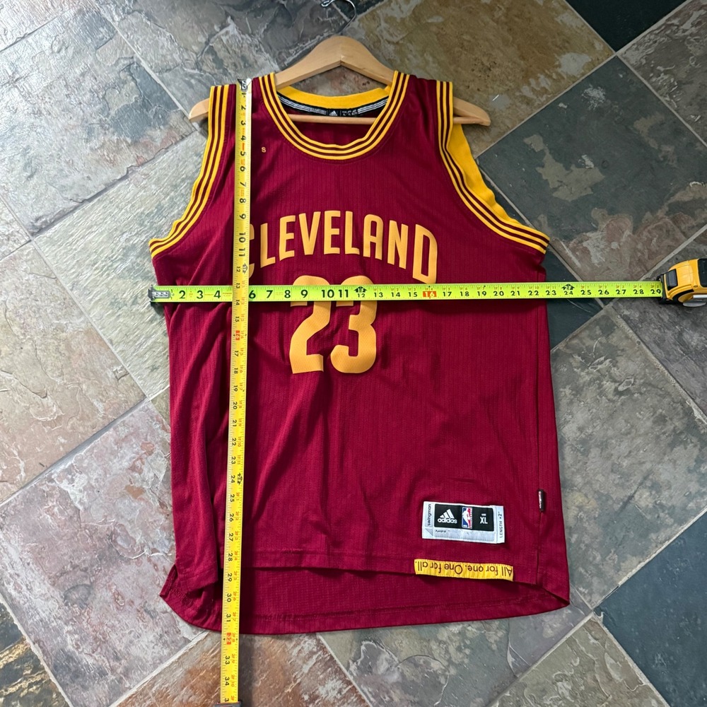 Y2K Adidas LeBron James Cleveland Cavaliers NBA Jersey XL - Picture 8 of 9